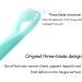 Soft Tongue Cleaner Brush - Bacteria Inhibitory & Odorless Tongue Scraper for Oral Health Care - 128mm Green - Buy Online on GoSupps.com