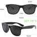 Fajoek Raster Glasses - Pinhole Eye Training & Relaxation Glasses - Foldable Black Grid Glasses for Vision Improvement - Buy Online on GoSupps.com