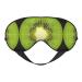 Kiwi Slice Print Unisex Sleep Eye Mask Soft Comfort Eye Shade Cover for Travel/Yoga/Shift Work Black
