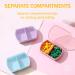 2PCS Cute Purple Travel Pill Box | Portable Daily Medicine Organizer for Vitamins & Supplements - Buy Online on GoSupps.com