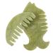 Fomiyes 2st Gua Sha combs Massage device Jade comb body formation needs gua Sha facial tool massage bums from jade tools for the scalp massage hair jade skin care xiuyu
