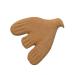 Creative Co-Op Paper Mache Dove Art  Mustard Wall D cor  Orange
