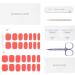 DANNI & TONI 28 Stickers Semi Cured Nail Wraps Soft Self-Adhesive Gel Nail Stickers Salon-Quality Gel Nail Polish Strips(Coral Delight) - Buy Online on GoSupps.com