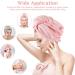 Microfiber Hair Towel Wrap 3 Pack Hair Towel Super Absorbent Twist Turban with Button Design Quick Drying Towel for Long/Thick/Curly Hair Three Colors - Buy Online on GoSupps.com