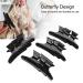 12PC Black Butterfly Hair Clip Set - Professional Hair Styling Tools for Women & Girls | Hairdresser Salon Essentials - Buy Online on GoSupps.com