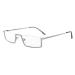 Eyekepper Quality Metal Half-Rim Reading Glasses with Spring Hinge Silver +0.75