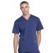 Cherokee Scrubs for Men Workwear Professionals V-Neck Four-Pocket Scrub Top WW695 Medium Navy