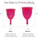 Buy Ruby Cup Menstrual Cup 2-Pack (S+M) - Soft Ergonomic & Perfect for Beginners - Includes 2 Donations - Ideal for Light to Strong Days - Buy Online on GoSupps.com