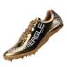 TURAFO Mens Track and Field Shoes Teenagers Spikes Sneakers Boys Track Race Jumping Professional Running Nail Spikes Shoes Boys Girls 10 Gold