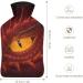 Dragon Eyes Red Hot Water Bottle with Plush Cover - Hand Warmer for Adults & Kids | 26.5x15.3cm - Fast International Shipping - Buy Online on GoSupps.com