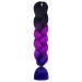 Aomig Braids Extensions 3 colors of artificial hair for braiding 24 "strands of hair for braiding hair braid hair braid extensions for hair box braid braid braids (black/purple red/sapphire blue)