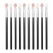 Beaupretty Eyeshadow Sponge Applicators Plastic Handle Makeup Eyeshadow Brush Applicators Set for Women 10pcs