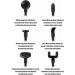 Vibration Relation Electrical Muscle Massage Device - Adjustable Mini Fitness Massager for Home & Gym (Black Button) | International Shipping - Buy Online on GoSupps.com