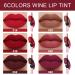 6Pcs Wine Bottle Lip Tint Stain Matte Liquid Lipstick Set for Women - Long Lasting 24 Hour Lipstick - Wine Bottle Red - Pack of 1 - Buy Online on GoSupps.com