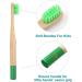 Eco-Friendly CNVOILA Bamboo Charcoal Toothbrush for Kids - Soft Bristle 6 Color Options - Sustainable Dental Care - Buy Online on GoSupps.com