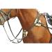 HKM breastplate with martingale lined with lambskin black M