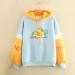 Daoucixia Kawaii Hoodie for Teen Girls Women | Cute Cartoon Sweatshirt in Blue | Size XL - Buy Online on GoSupps.com