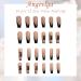 Black Snake Glossy Acrylic False Nails 24PCS Medium Press On Nails | Long Fake Nails with Glue Stickers | Stylish Black Dragon Design | Full Cover Stick On Nails for Women and Girls - Buy Online on GoSupps.com
