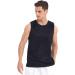 Pilamor Men's Tank Tops 3 Pack - Sleeveless Shirts for Fitness - Quick Dry Gym Tanks - Black/White/Blue - Size Large - Buy Online on GoSupps.com