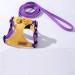 Fueegue Cat Harness with Leash Escape Proof Adjustable Soft for Cats and Dogs Puppy Harness Purple M