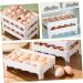 DOITOOL Egg Storage Box Refrigerator Egg Holder Egg Storage Tray Egg Tray Household re-usable - Buy Online on GoSupps.com