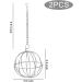 Andiker Rabbit Hay Feeder Ball 2 Packs 9cm stainless Steel Hay Ball Multifunctional Rotating Grass Ball for Small Animals Such as Rabbits Chinchillas and Guinea Pigs for Hay Manage - Buy Online on GoSupps.com