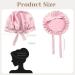 Rosa Silk Sleeping Hat - Mulberry Silk Hair Care Cap for Women | Slip-Resistant Breathable Silk Hood for Curly Hair with Elastic Ribbon - Buy Online on GoSupps.com