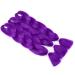 Tess Braids Extensions 60cm - 3 Pack Jumbo Kanecalon Hair Braids for Box Braids - 100g Purple Kunsthaar Extensions - Buy Online on GoSupps.com