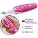 Beurer MP 44 Manicure/Pedicure Set - Electric Nail Care with 7 Attachments & LED Light - Pink - Includes Manual Nail Set & Storage Bag - Perfect for Home & Travel - Buy Online on GoSupps.com