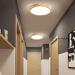 Wayluoung Wood-LED Ceiling Lamp 30cm | 3000K Warm White 1620LM | Round Natural Wooden Light for Bedroom Living Room Kitchen & Office | Art-Hollow Design | Ideal Ceiling Light for Home Decor - Buy Online on GoSupps.com