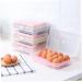 Yardenfun 3pcs Eggs Dispenser Serving Tray Containers for Food Egg Holder Storage Box Portable Egg re-usable Green 25*15.5*7.2cm - Buy Online on GoSupps.com
