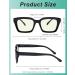 Eyekeper Women's Blue Light Blocking Reading Glasses - Tortoise Oversized Square +1.25 UV Protection - Buy Online on GoSupps.com