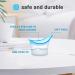 AXLOFO Silicone Eye Wash Cup for Effective Eye Cleansing - Eye Drop Guide/Wash Cup Kit for Soothing Tired Eyes - Blue Color - Buy Online on GoSupps.com