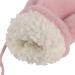 Kids Plain Winter Mittens | Thick Fleece Padded Super Warm Ski Gloves with Anti-Lost String | For Boys & Girls 3-8 Years Old (Pure Pink) - Buy Online on GoSupps.com