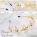 IYOU Bridal Wedding Headband Gold Flower Hair Bands Pearl Beads Headpiece Communion Bride Hair Accessories for Women - Buy Online on GoSupps.com