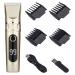 Pro Hair Clipper Professional Cordless Electric Hair Clippers for Men(Gray)