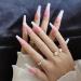 rongweiwang 1 Set French Tip Press on Nails Extension Extra Long Matte Fingernails Decals Full Cover Ballerina Manicure Kit Type 3 - Buy Online on GoSupps.com