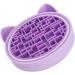 Makeup Brush Cleaning Bowl Skin-Friendly Makeup Brush Cleaning Mat Cat Shape Remove Dirt for Daily Use (Purple) - Buy Online on GoSupps.com