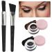 Gel Liner Eyeliner 2 in 1 Waterproof Smudge Proof Black and Brown Gel Eyeliner Set | Eyeliner for Women Girls Last for All Day Long Thaely - Buy Online on GoSupps.com
