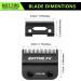 FX8010B Replacement Blades for BaBylissPRO FX870 FX890 FX825 FX673 Clippers Graphite Replacement Fade Blade Compatible with Babyliss Clipper Blades Black - Buy Online on GoSupps.com