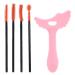 Silicone Mascara Stencil Stencil Template Silicone Applicator Shield Multi-Functional Makeup Aid Tool for Daily Use Dating Night Out Pink + Eyelash Brush