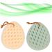 FOMIYES 2pcs Loofah Bath & Body Scrubber Set - Soft Sponge Brush for Face & Body, Frosted Bath Flower Design - Buy Online on GoSupps.com