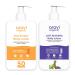 Aravi Organic De-Tan Body Lotion Combo | AHA BHA Body Lotion for Skin Renewal & SPF 50 PA++++ Sunscreen for Tan Protection | Hydrating Formula | For Men & Women | 200ml