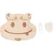 Zyyini Baby Tooth Box - Wooden Kids Keepsake Organizer for Baby Teeth - Hippo Shaped with Individual Holes - Primary Teeth Memory Keeper - Buy Online on GoSupps.com