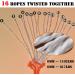 Magnet Fishing Rope with Hooks | Orange Nylon High Strength Cord | 65 Ft, 6mm Diameter - Buy Online on GoSupps.com