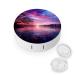 Contact Lens Case Purple Sunset on Water Print Plastic Contact Lens Case contact Lens Care Box ontact Lens Travel Box