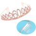 Minkissy Birthday Crown 60th Rhinestone Birthday Tiara with Comb Crystal Princess Tiara Headband for Birthday Party(Rose Gold) - Buy Online on GoSupps.com