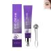 Nurvidis Caffeine Cream for Dark Circles & Puffiness Hydrating Serum for Wrinkles & Fine Lines Men & Women Eye Moisturizer Purple