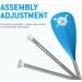 FunWater SUP Paddles - Adjustable Stand Up Paddle 3 Piece Floating Alloy Portable Paddle Board Paddles - Lightweight & Floating oars - Durable and Packable - Efficient Padding BLACK/BLUE - Buy Online on GoSupps.com