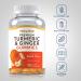 Piping Rock Turmeric and Ginger Gummies | 90 Count | Peach Flavor | Vegan Formula | Non-GMO Gluten Free Supplement - Buy Online on GoSupps.com